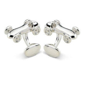 DEAKIN & FRANCIS Silver Race Car Cufflinks